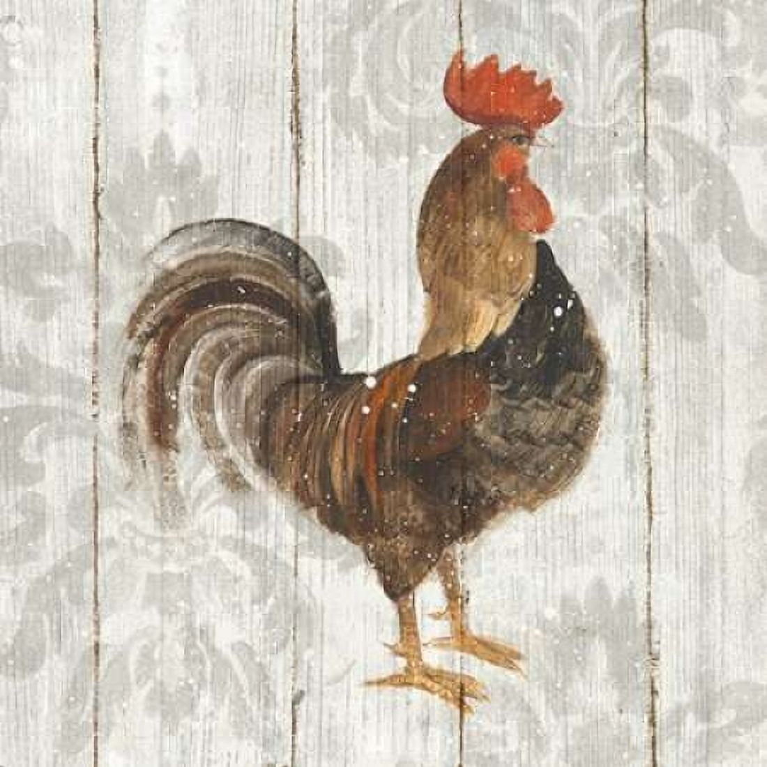 Farm Friend III on Barn Board Canvas Art - Albena Hristova (24 x 24)