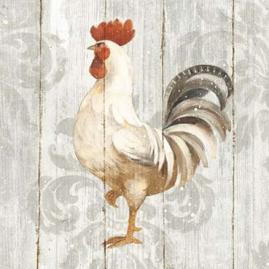 Farm Friend IV on Barn Board Canvas Art - Albena Hristova (24 x 24)