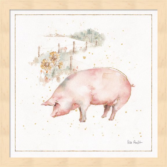 Farm Friends IX by Lisa Audit, Framed Wall Art, 13.25W x 13.25H