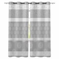 thumbnail image 1 of Farm Fruits Blackout Curtains 63 Inches Long, Watermelon Lemons Peach Strawberry Grey Striped Thermal Insulated Black Out Curtains, Darkening Window Curtain for Bedroom Living Room 52"x63" 2 Panels, 1 of 9