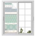 thumbnail image 1 of Farm Fruits Window Privacy Film, Watermelon Lemons Peach Green Grey Striped Static Cling UV Sun Blocking Heat Control Window Tint Day and Night, Non-Adhesive One Way Windows Privacy Cover 23.6''x59'', 1 of 7