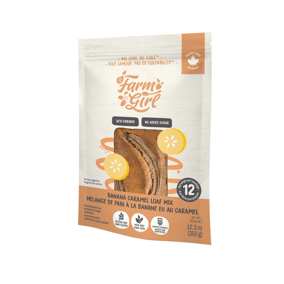 Farm Girl Banana Caramel Loaf Mix - 350g (12.34oz)