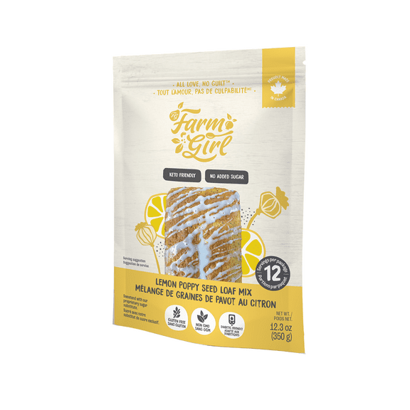 Farm Girl Lemon Poppy Seed Loaf Mix, 350g/12.34 oz