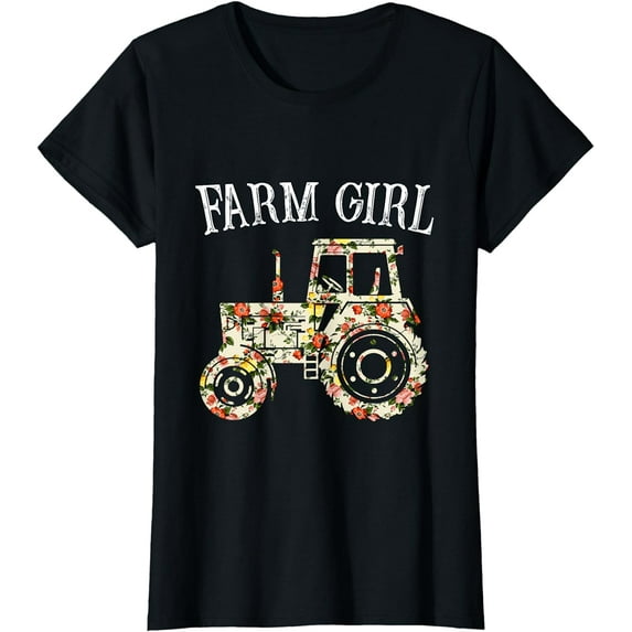 Farm Girl loves Tractors/ Loves Life On The Farm t-shirt T-Shirt