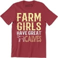 thumbnail image 1 of Farm Girls Have Great Calves Funny Cute Cow Country Men's Tee, 1 of 4