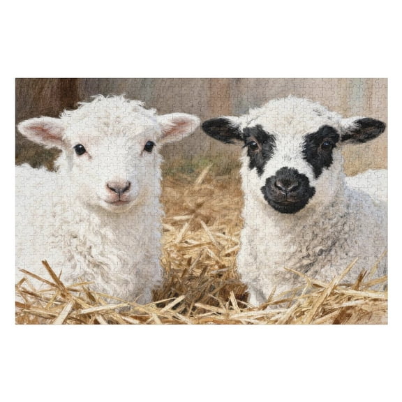 500 Piece Farm Goats Cute Goat Puzzle for Adults – Farm Animal, Home Decor, Party Entertainment, Fun Family Game