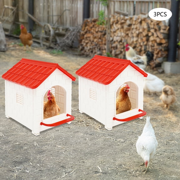 Farm-Grade Egg Laying Boxes, BPA-Free Plastic & Anti-Crack Construction, Easy-Assemble Kit for Free-Range Chicken Operations