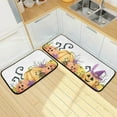 thumbnail image 1 of Farm Halloween Pumpkin Kitchen Rugs 2 Pieces, Watercolor Floor Mat Room Area Rug Washable Carpet Perfect for Living Room Bedroom Entryway Carpet Runner, 1 of 7