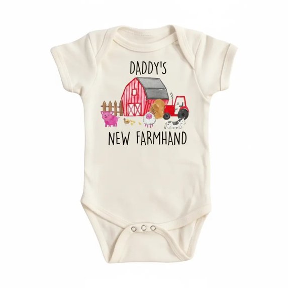 Farm Hand Newborn Baby Bodysuit