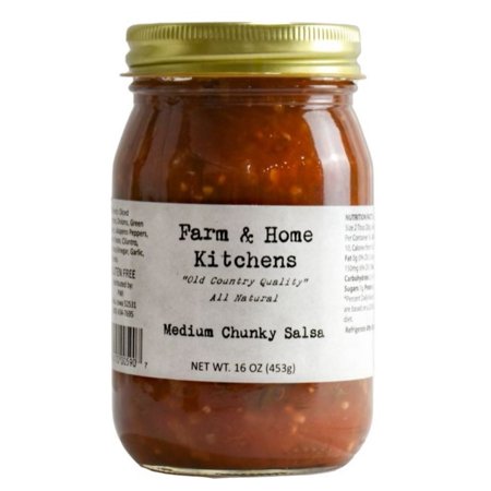 Farm & Home Kitchens FH-SCMED Medium Chunky Salsa 16 oz.