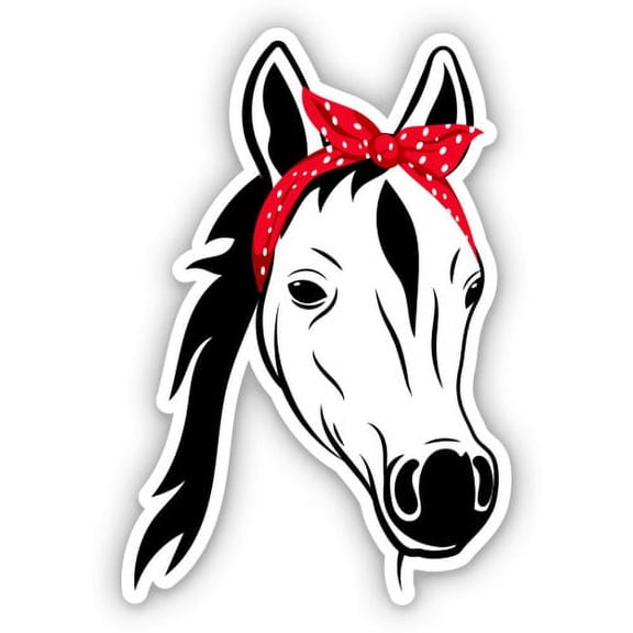 Farm Horse - 3" Vinyl Sticker - For Car Laptop Water Bottle Phone - Waterproof Decal