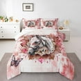 thumbnail image 1 of Farm Horse Bedding Full Size Teens Adults Safari Animal Print Comforter Set Full,Hippie Mandala Duvet Insert Red Gradient Quilt Comforter,Boho Flower Floral Bedding Comforters & Sets, 1 of 7
