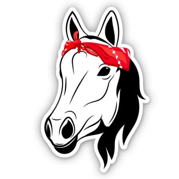 Farm Horse Pretty - 5" Vinyl Sticker - For Car Laptop I-Pad - Waterproof Decal