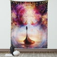 thumbnail image 1 of Farm House Decor Tapestry, Digital Overlapping Psychedelic Mystical Back with Hot Flame Effects Image, Wall Hanging for Bedroom Living Room Dorm Decor, 60W X 80L Inches, Multi, by Ambesonne, 1 of 5