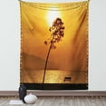 thumbnail image 1 of Farm House Decor Tapestry, Sunset Tree by Sea Sun Disappears and Day Light Fades Down Twilight Concept, Wall Hanging for Bedroom Living Room Dorm Decor, 60W X 80L Inches, Orange, by Ambesonne, 1 of 2
