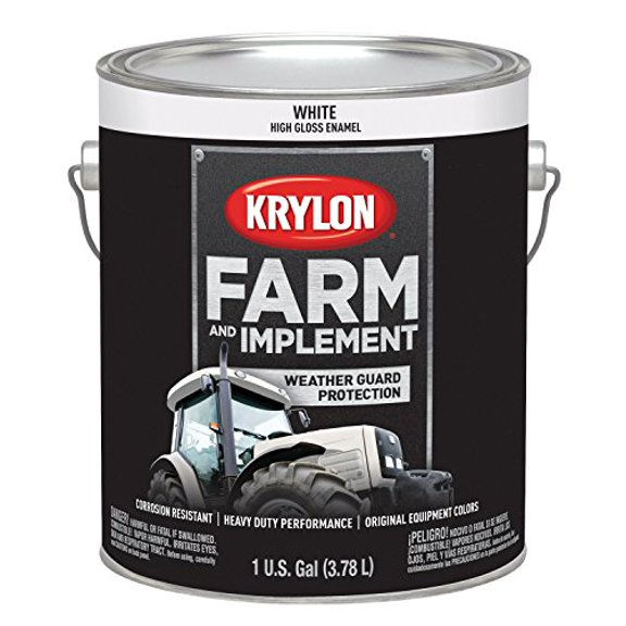 Farm & Implement Paint Gallons Gloss White 128 Ounces