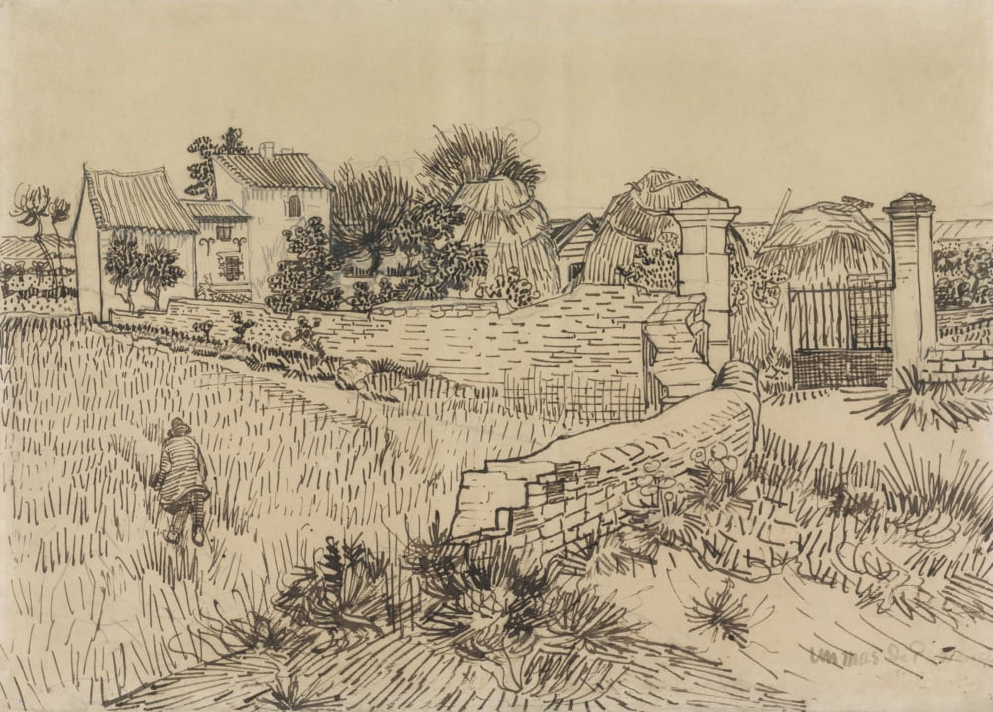 Farm In Provence Canvas Art - (24 x 18)