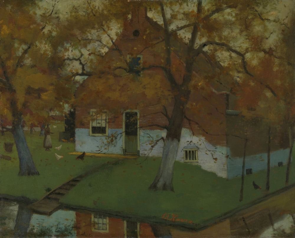 Farm In The Province Of North Holland Canvas Art - (36 x 24)