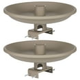 thumbnail image 1 of Farm Innovators 150 Watt Plastic Heated Birdbath w/ Deck Mount, Tan (2 Pack), 1 of 12