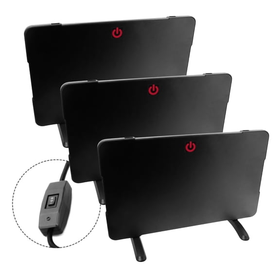 Farm Innovators 2-in-1 Radiant Chicken Coop Heater 200W & 50W Brooder Panel, 3 Pack