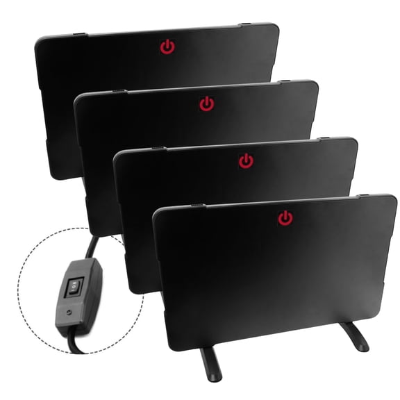 Farm Innovators 2-in-1 Radiant Chicken Coop Heater 200W & 50W Brooder Panel, 4 Pack