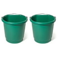 thumbnail image 1 of Farm Innovators 3 Gal Flat Back Plastic Heated Bucket, 70W, Green (2 Pack), 1 of 8