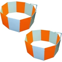 Farm Innovators 3700 Baby Chick Corral Starter Home Coop Kit with 10 Plastic Panels and Adjustable Brooder Lamp Hanger for Up to 15 Chicks 2 Pack