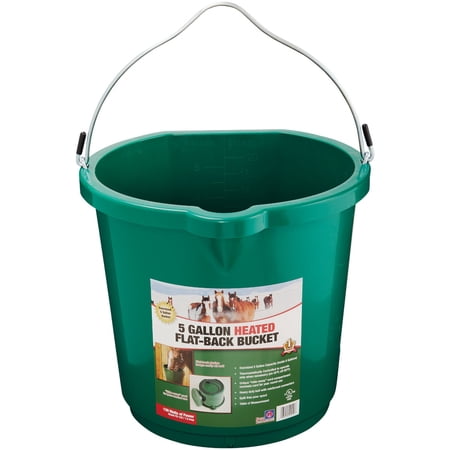 Farm Innovators FB-120 5 Gallon 120W Heated Flat Back Bucket - Quantity 2