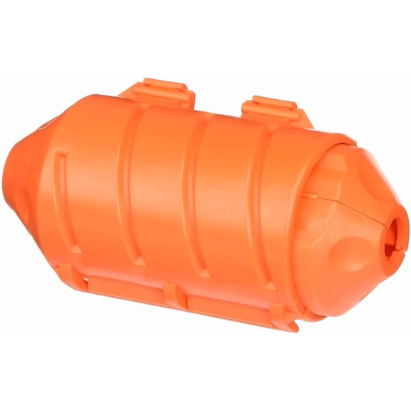 Farm Innovators FI-CC-1 Cord Connect Water Resistant Electrical Power Extension Cord Plug In Connection Protector Seal with Watertight Gasket, Orange