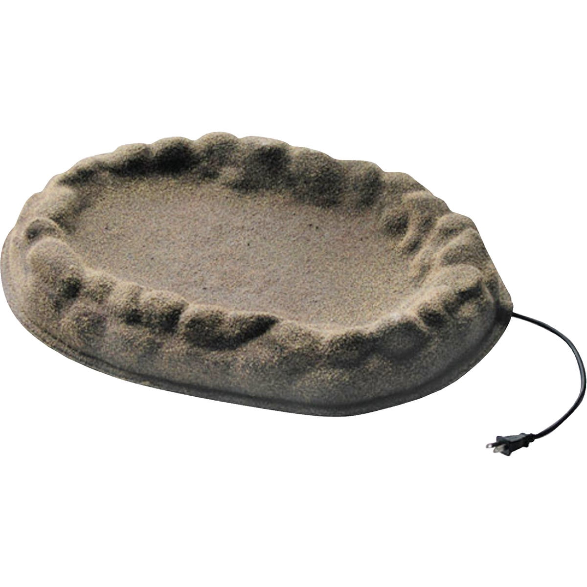 Farm Innovators Four Seasons Heated Bird Bath - Sand-Coated Stone, 70W, Gray — Residential Use, Standard Application