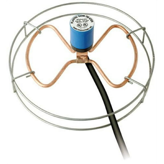 Farm Innovators H-429 1500 Watt Submergible Plastic Stock Tank De-Icer With Cage - Quantity of 2