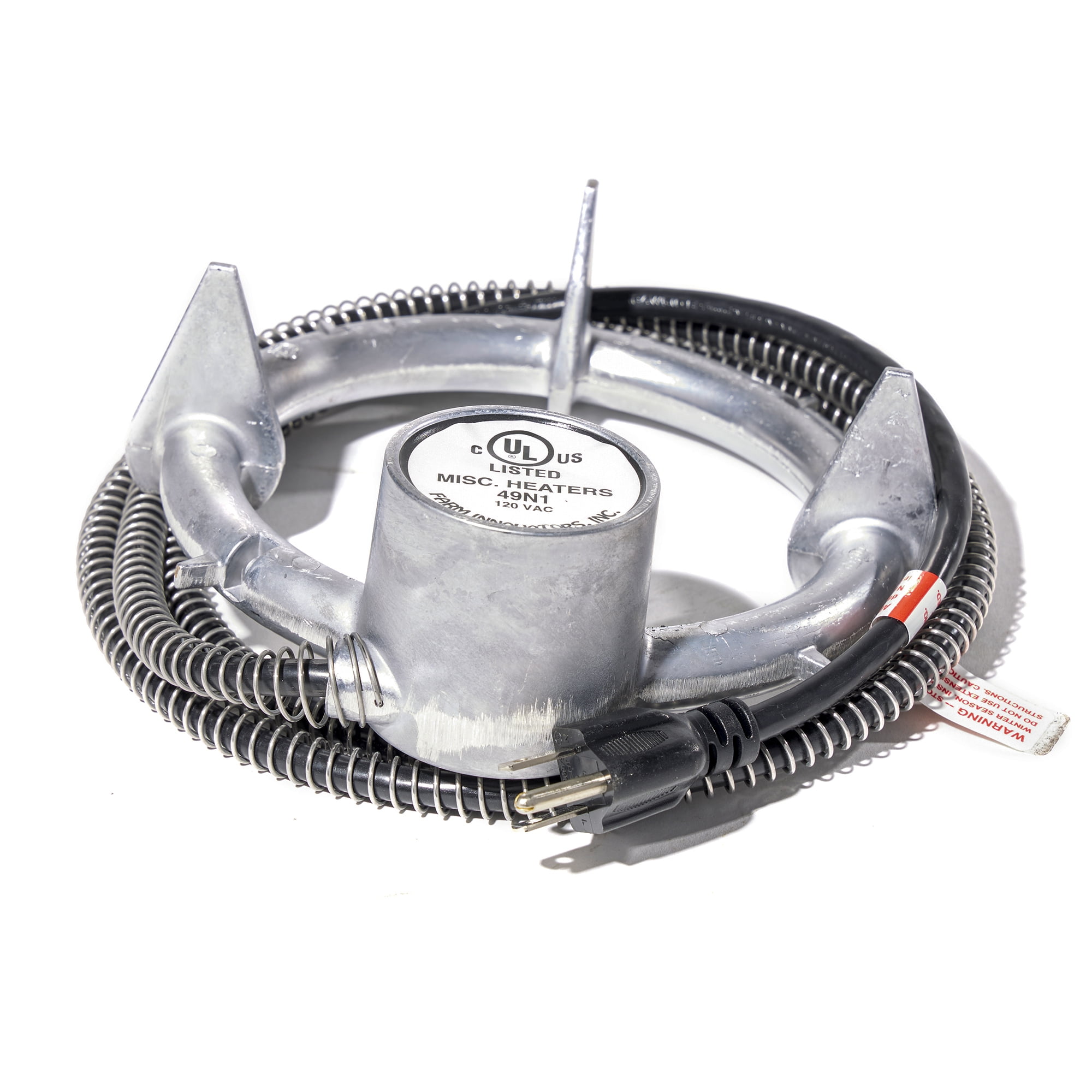 Silver Cast Aluminum 250 Watt Bucket Deicer with Thermostat