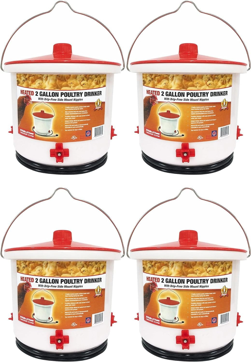 Farm Innovators HB60P Thermostatically Controlled Heated 2Gallon