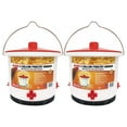 thumbnail image 1 of Farm Innovators Heated 2-Gallon Poultry Water Drinker, White/Red (2 Pack), 1 of 10