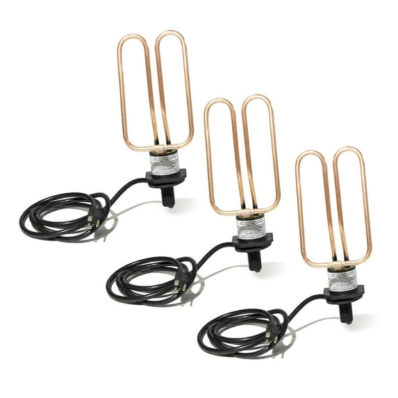 Farm Innovators Livestock Water Tank Heater 1500W Drain Plug De-Icer, 3 Pk