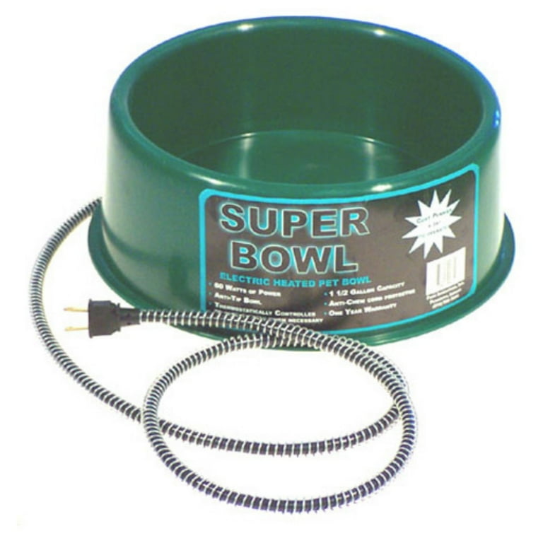 Stainless Steel 5 Quart Heated Pet Bowl