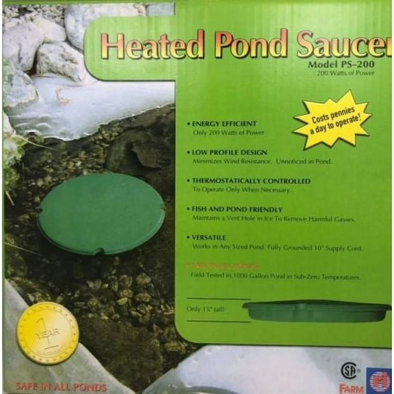 Farm Innovators PS-200 Heated Pond Saucer De-icer 200 Watts