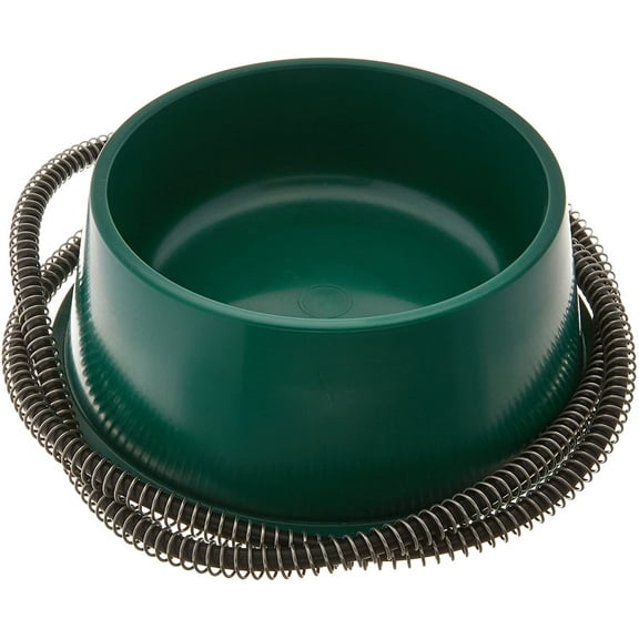 Farm Innovators QT GRN Thermostatically Controlled Heated Pet Bowl for Pets, Green