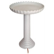 Farm Innovators Scalloped Heated Bird Bath & Pedestal