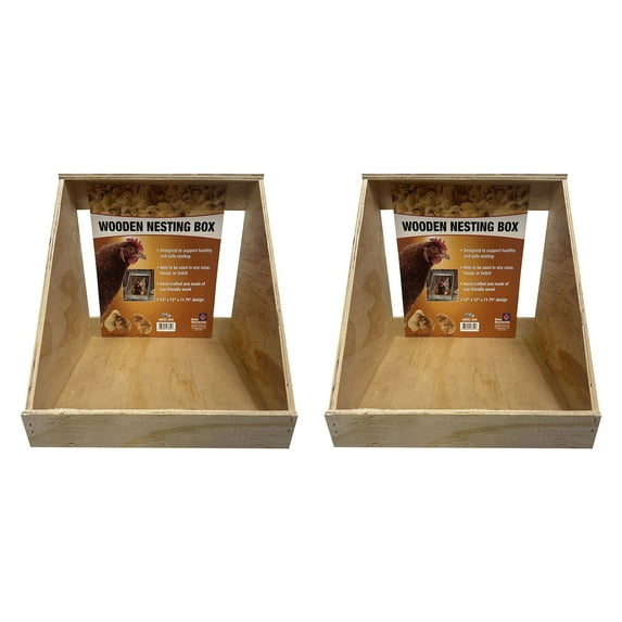Farm Innovators Single Nesting Box for Chickens, Ducks and Birds, 2 Pack