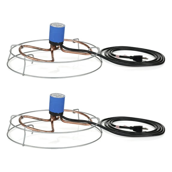 Farm Innovators Submergible 1500W All Pond De-Icer Heater w/Cage (2 Pack)