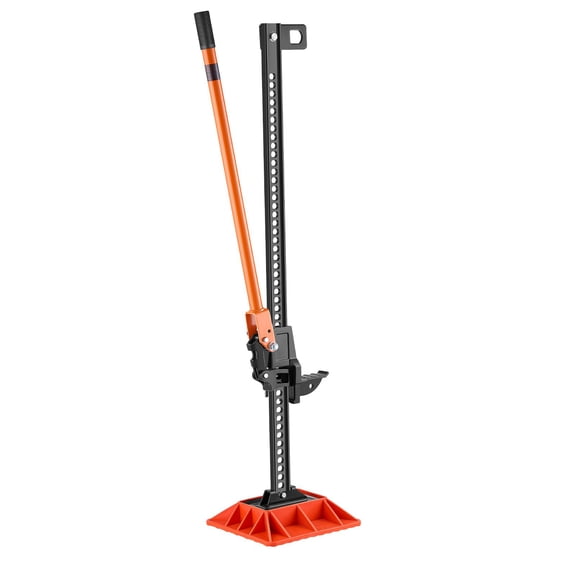 Farm Jack 60" 7000 lb Ratcheting High-Lift with Base, Off-Road for Tractor & Truck, 5-54" Range