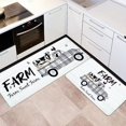 thumbnail image 1 of Farm Kitchen Rugs and Mats Sets of 2 Farmhouse Style Anti Fatigue Floor Mat Waterproof PVC Leather Non Slip Kitchen Mats for Floor Doormat for Kitchen Bathroom Decor Comfort Standing Mats, 1 of 6