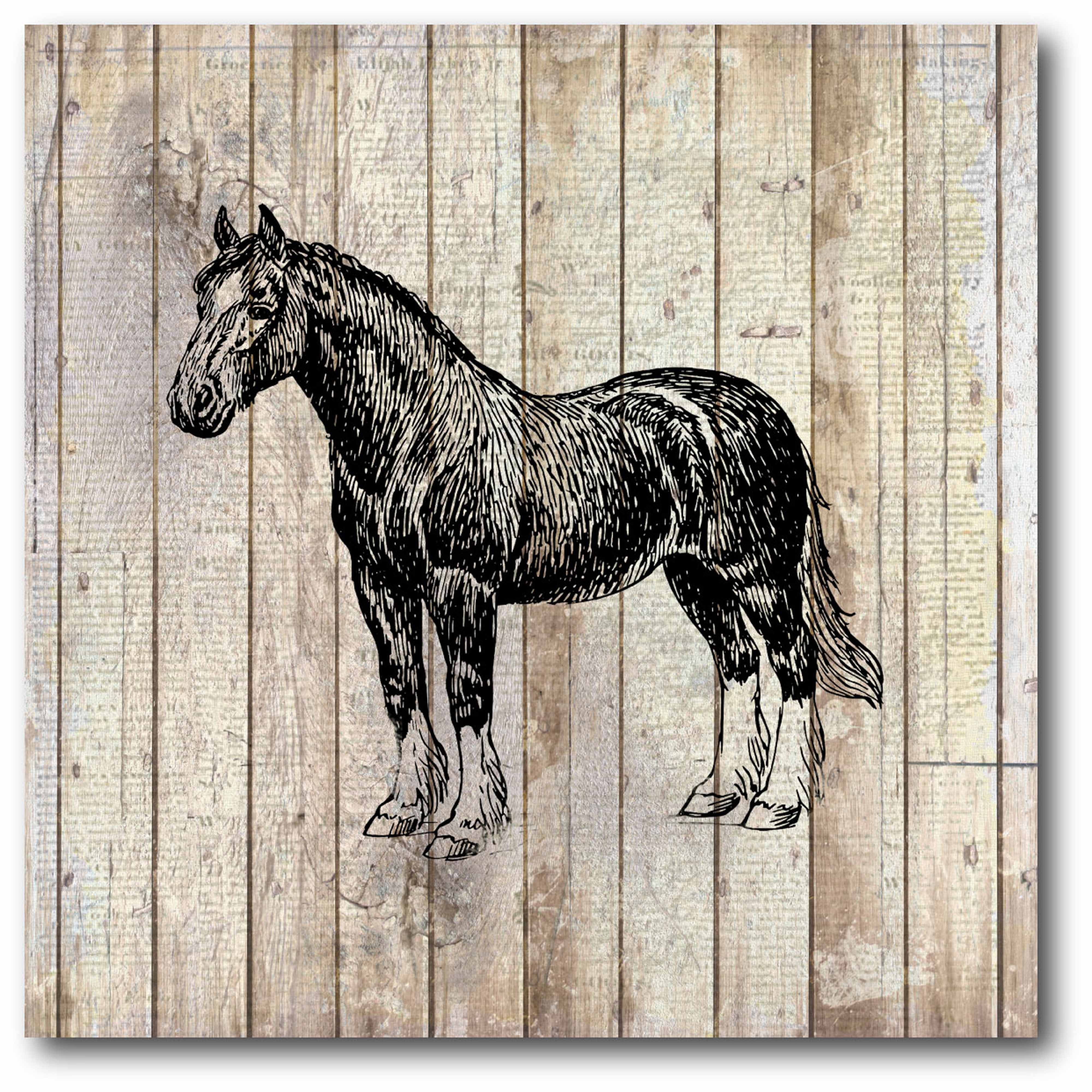 Farm Life 4 Gallery-Wrapped Canvas Wall Art, 16x16