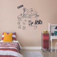 thumbnail image 1 of Farm Life Animals Barn Cow Sheep Pig Chicken Hen Ducks Barn Tractor Wall Sticker For Home Room Bedroom House Art Decal House Fun Home Decors Stickers Wall Art Vinyl Decoration Size (30x30 inch), 1 of 3