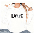 thumbnail image 1 of Farm Life Love Graphic Sweatshirt Print Hoodie White Chicken Country Style Sweatshirt S-2XL Tops, 1 of 5