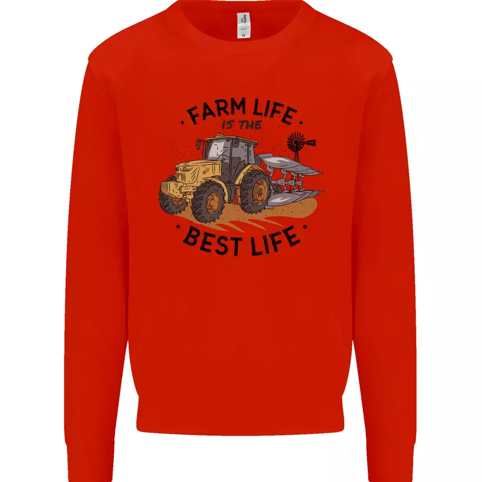Farm Life is the Best Life Farming Farmer Mens Sweatshirt Jumper