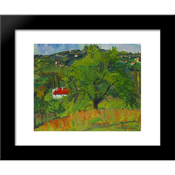 Farm Montcorin 20x24 Framed Art Print by Suzanne Valadon