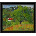 thumbnail image 1 of Farm Montcorin 34x28 Large Black Ornate Wood Framed Canvas Art by Suzanne Valadon, 1 of 2
