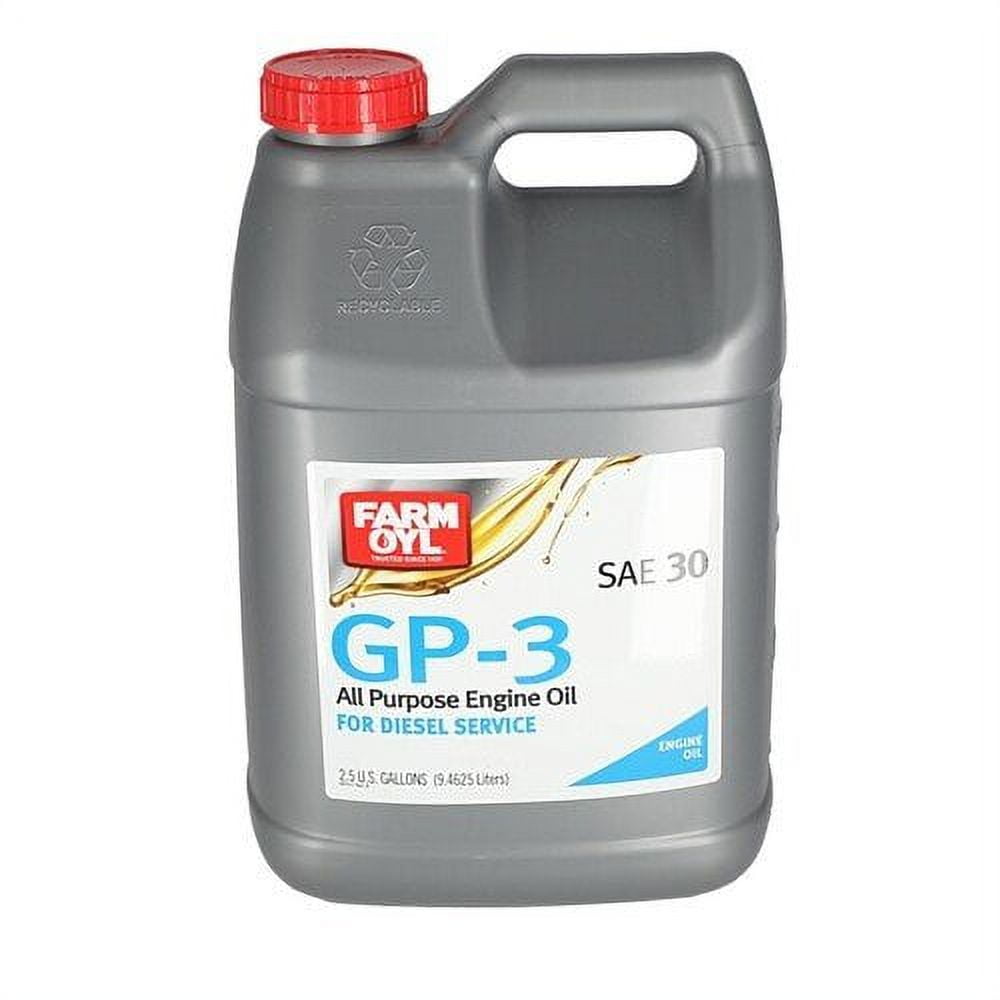 Farm Oyl GP3 All Purpose Engine Oil 30W 2.5 Gallons